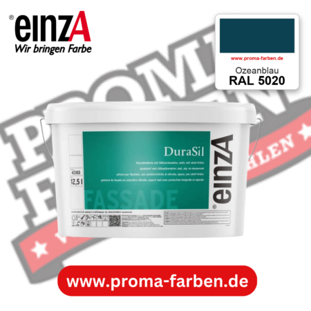 einzA DuraSil Fassadenfarbe RAL 5020 Ozeanblau – online kaufen bei Proma Farben
