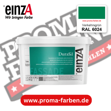 einzA DuraSil Fassadenfarbe RAL 6024 Verkehrsgrün – online kaufen bei Proma Farben