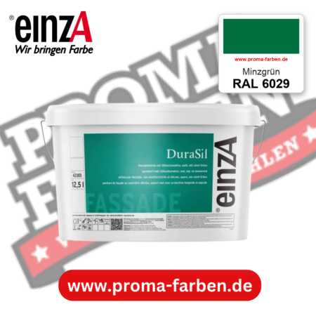 einzA DuraSil Fassadenfarbe RAL 6029 Minzgrün – online kaufen bei Proma Farben