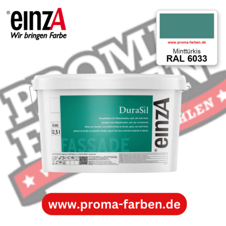 einzA DuraSil Fassadenfarbe RAL 6033 Minttürkis – online kaufen bei Proma Farben
