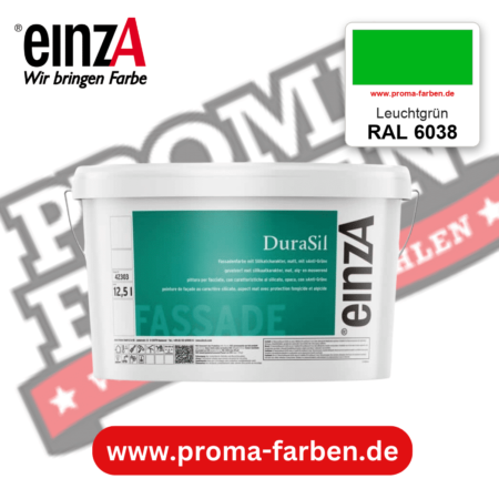 einzA DuraSil Fassadenfarbe RAL 6038 Leuchtgrün – online kaufen bei Proma Farben