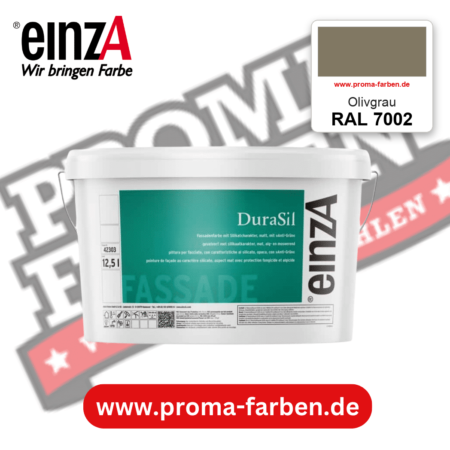einzA DuraSil Fassadenfarbe RAL 7002 Olivgrau – online kaufen bei Proma Farben