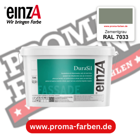 einzA DuraSil Fassadenfarbe RAL 7033 Zementgrau – online kaufen bei Proma Farben