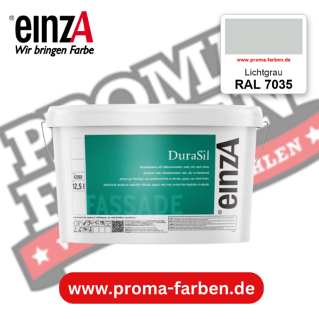 einzA DuraSil Fassadenfarbe RAL 7035 Lichtgrau – online kaufen bei Proma Farben