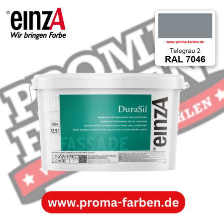 einzA DuraSil Fassadenfarbe RAL 7046 Telegrau 2 – online kaufen bei Proma Farben