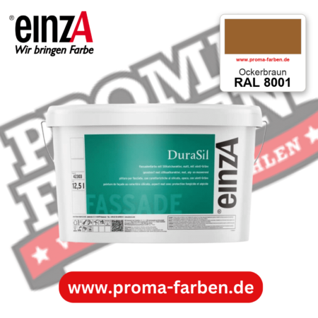 einzA DuraSil Fassadenfarbe RAL 8001 Ockerbraun – online kaufen bei Proma Farben
