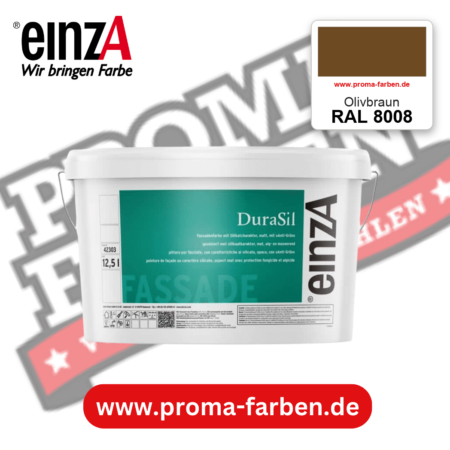 einzA DuraSil Fassadenfarbe RAL 8008 Olivbraun – online kaufen bei Proma Farben
