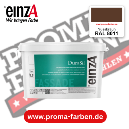 einzA DuraSil Fassadenfarbe RAL 8011 Nussbraun – online kaufen bei Proma Farben