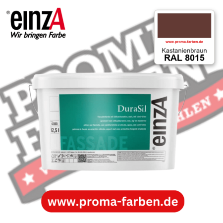 einzA DuraSil Fassadenfarbe RAL 8015 Kastanienbraun – online kaufen bei Proma Farben