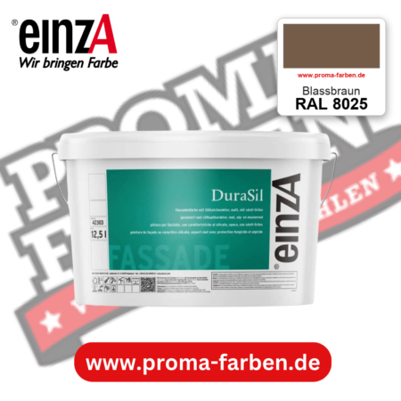 einzA DuraSil Fassadenfarbe RAL 8025 Blassbraun – online kaufen bei Proma Farben