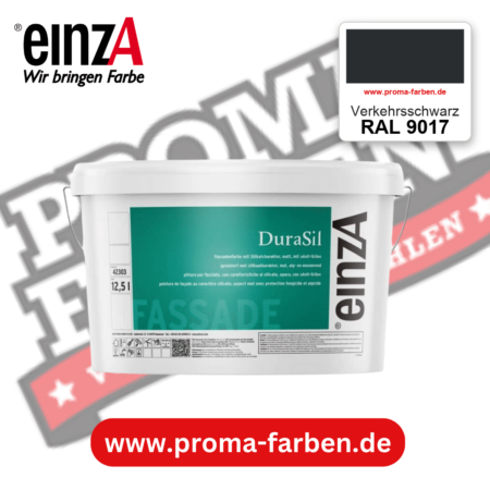 einzA DuraSil Fassadenfarbe RAL 9017 Verkehrsschwarz – online kaufen bei Proma Farben