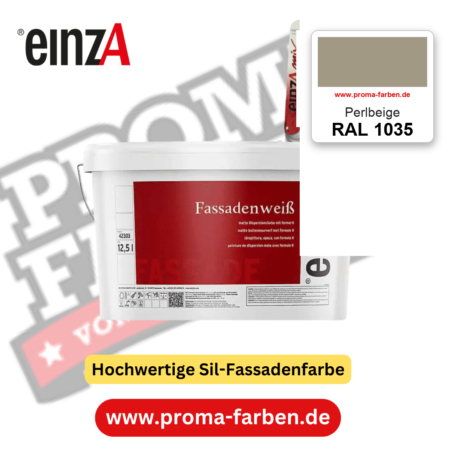 einzA Fassadenweiß RAL 1035 Perlbeige – online kaufen bei Proma Farben