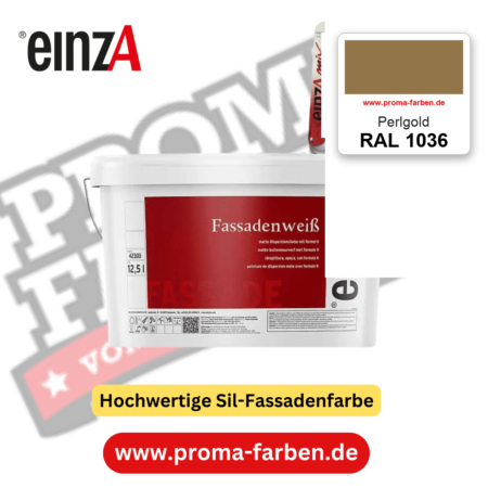 einzA Fassadenweiß RAL 1036 Perlgold – online kaufen bei Proma Farben