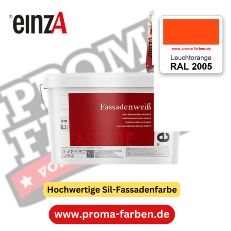 einzA Fassadenweiß RAL 2005 Leuchtorange – online kaufen bei Proma Farben