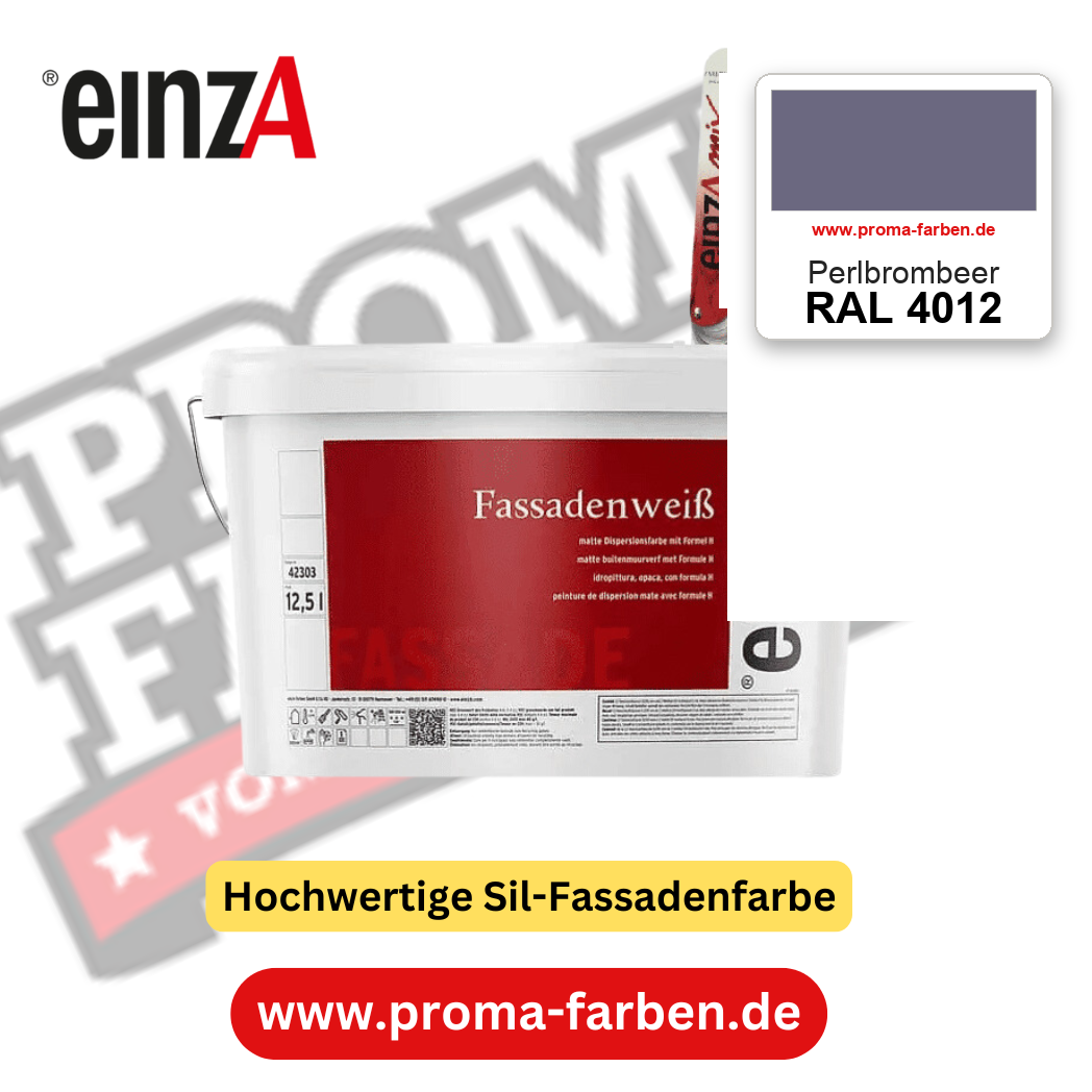 einzA Fassadenweiß RAL 4012 Perlbrombeer – online kaufen bei Proma Farben