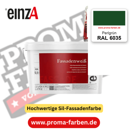 einzA Fassadenweiß RAL 6035 Perlgrün – online kaufen bei Proma Farben