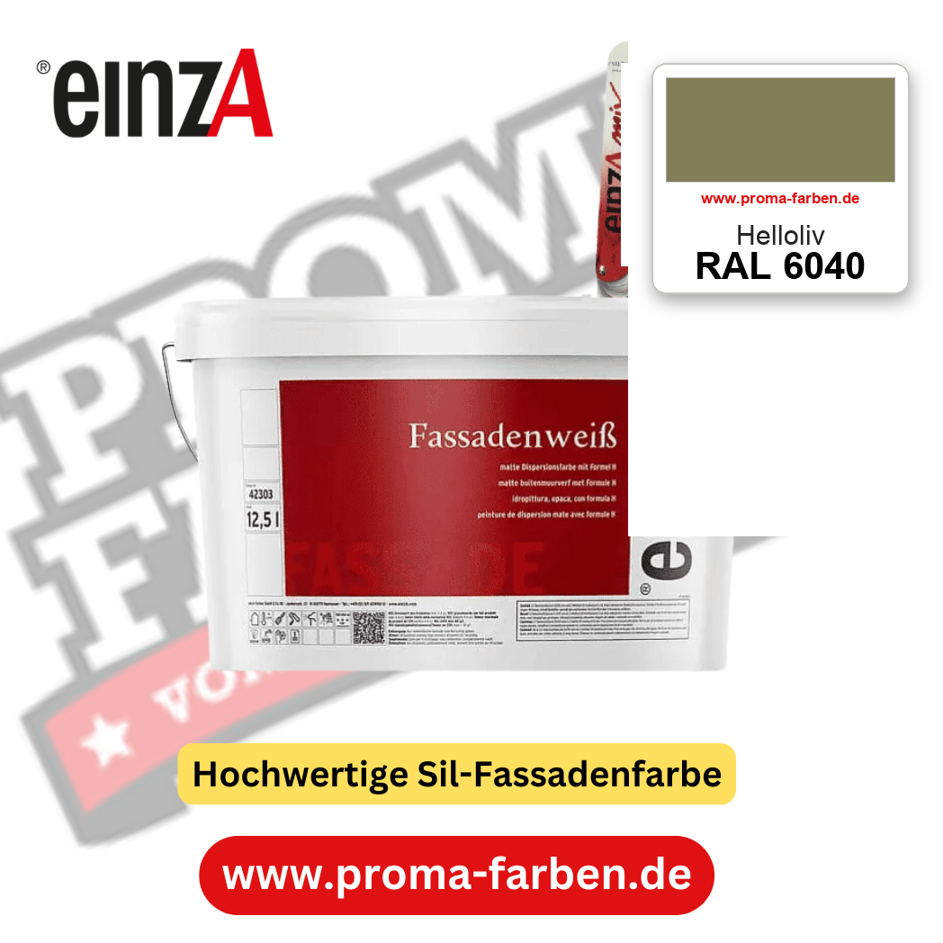 einzA Fassadenweiß RAL 6040 Helloliv – online kaufen bei Proma Farben