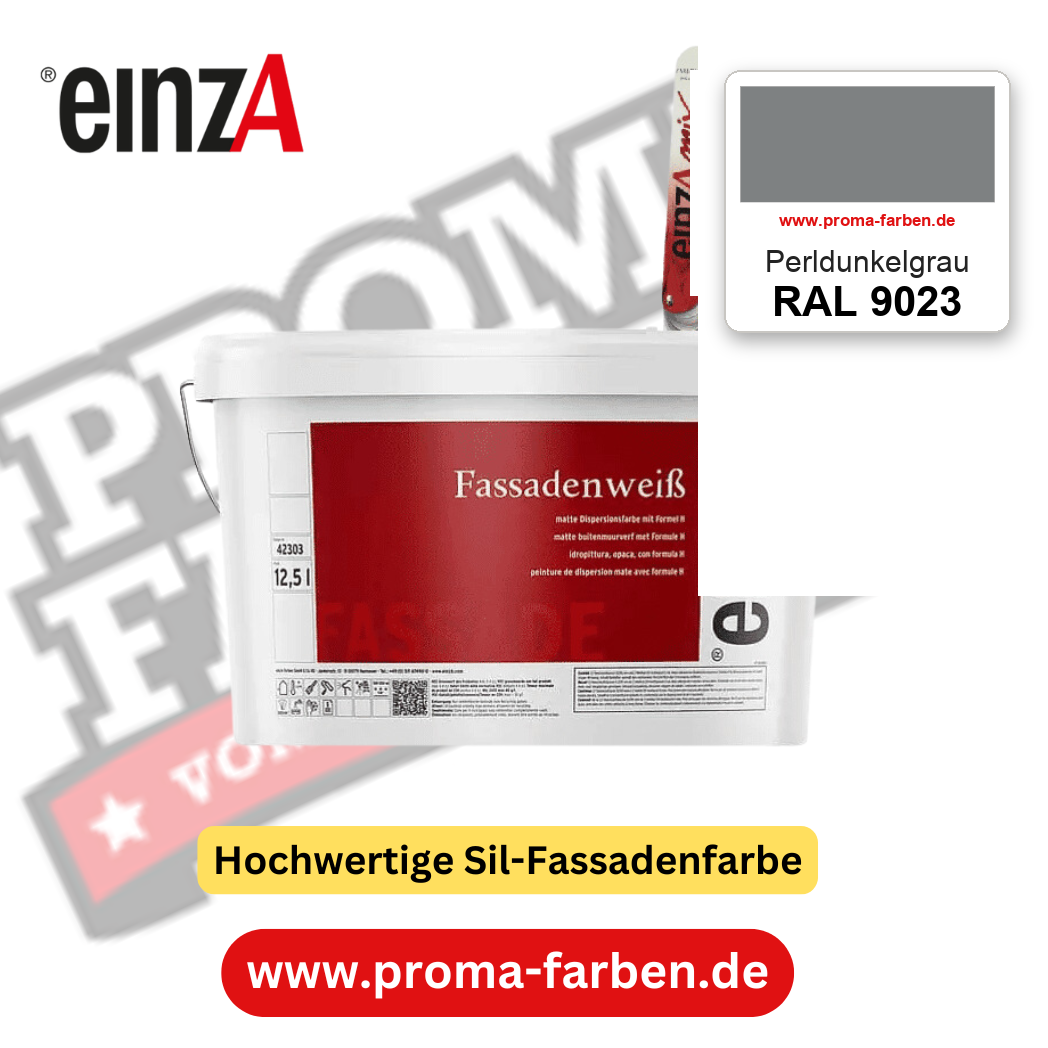 einzA Fassadenweiß RAL 9023 Perldunkelgrau – online kaufen bei Proma Farben