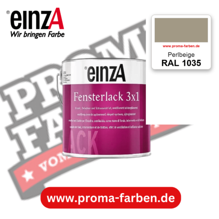 einzA Fensterlack 3x1 RAL 1035 Perlbeige – online kaufen bei Proma Farben