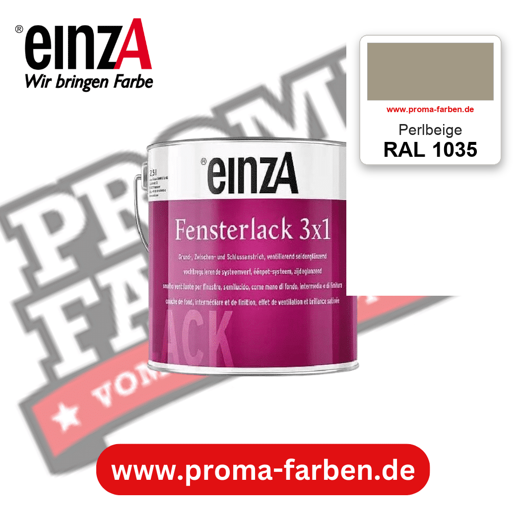 einzA Fensterlack 3x1 RAL 1035 Perlbeige – online kaufen bei Proma Farben