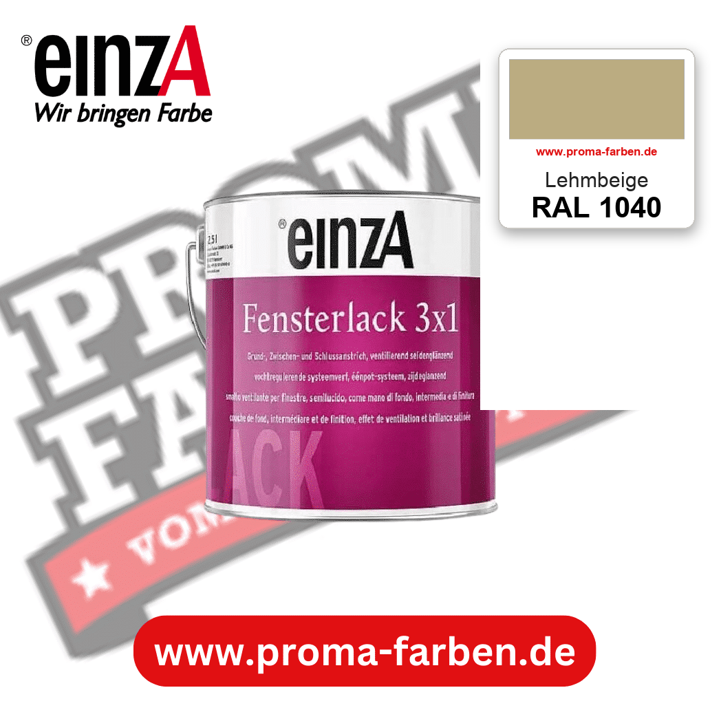 einzA Fensterlack 3x1 RAL 1040 Lehmbeige – online kaufen bei Proma Farben