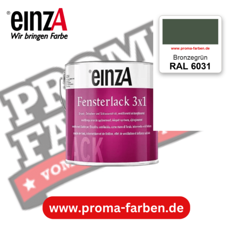einzA Fensterlack 3x1 RAL 6031 Bronzegrün – online kaufen bei Proma Farben