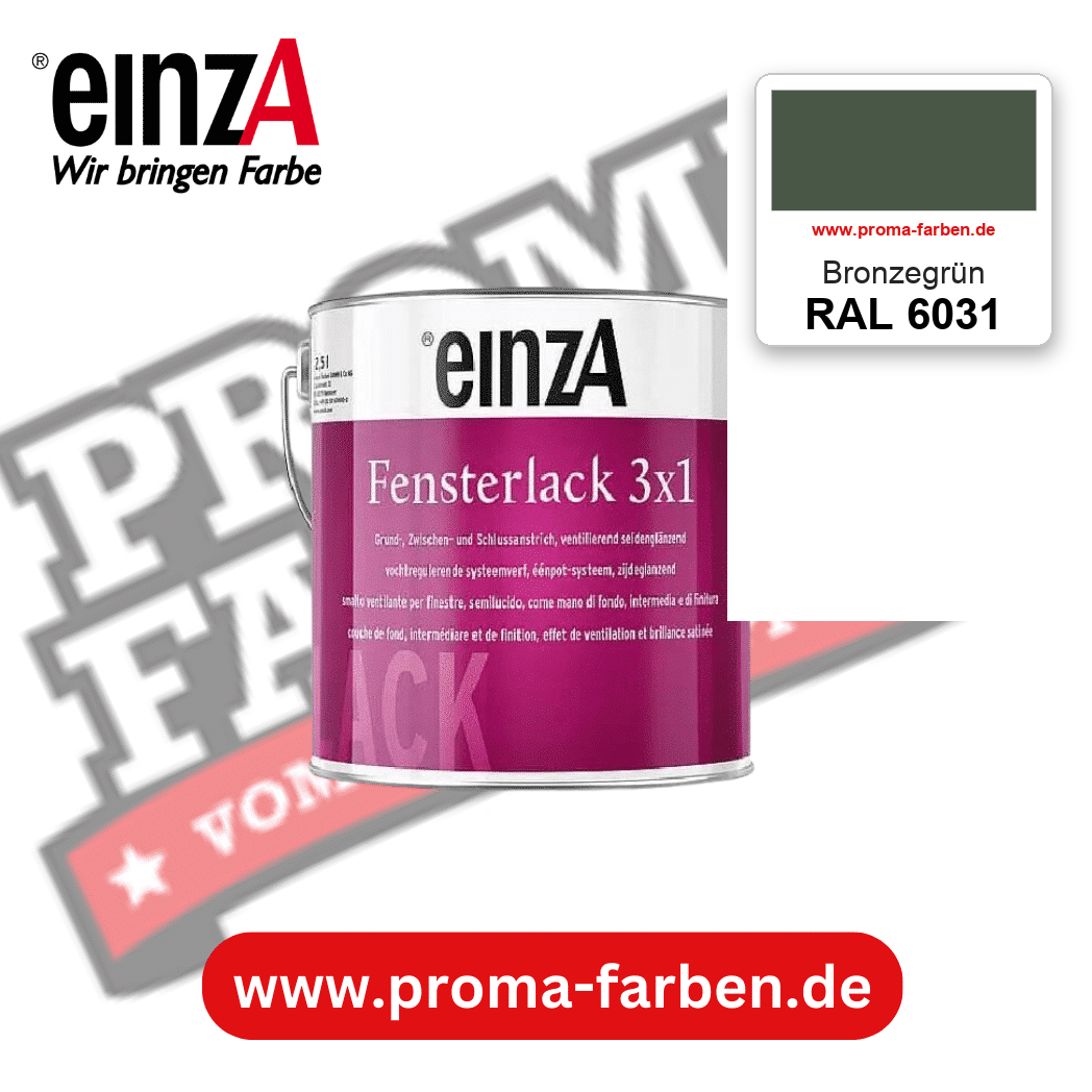 einzA Fensterlack 3x1 RAL 6031 Bronzegrün – online kaufen bei Proma Farben
