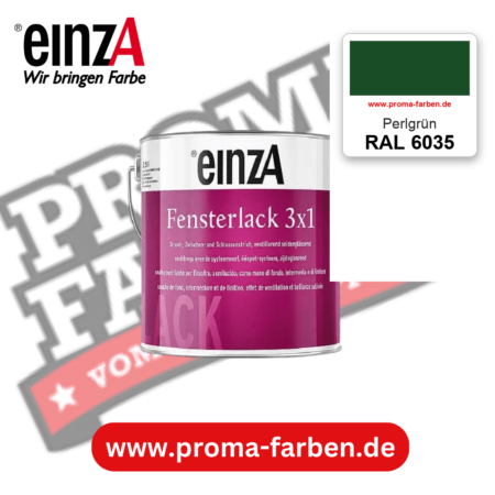 einzA Fensterlack 3x1 RAL 6035 Perlgrün – online kaufen bei Proma Farben