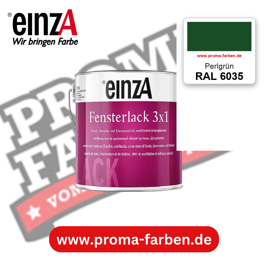 einzA Fensterlack 3x1 RAL 6035 Perlgrün – online kaufen bei Proma Farben