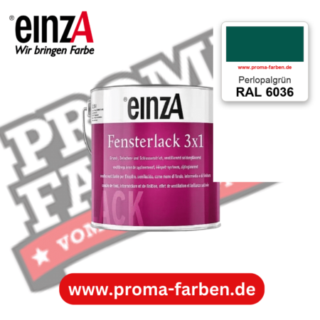 einzA Fensterlack 3x1 RAL 6036 Perlopalgrün – online kaufen bei Proma Farben