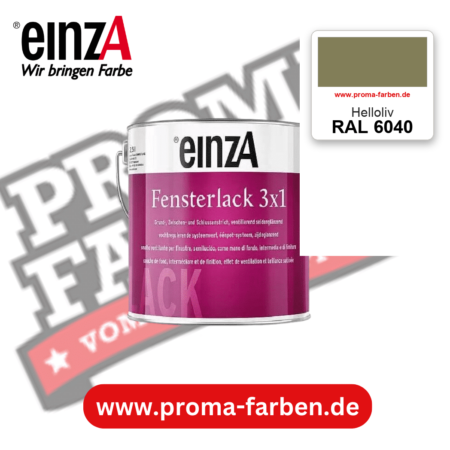 einzA Fensterlack 3x1 RAL 6040 Helloliv – online kaufen bei Proma Farben