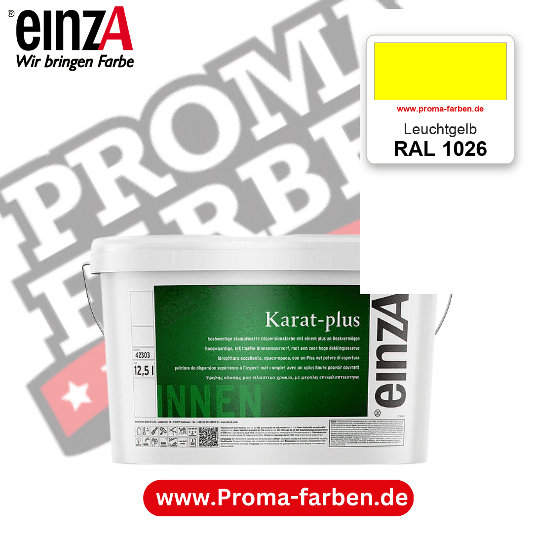 einzA Karat-plus RAL 1026 Leuchtgelb – online kaufen bei Proma Farben