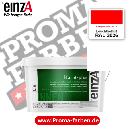 einzA Karat-plus RAL 3026 Leuchthellrot – online kaufen bei Proma Farben