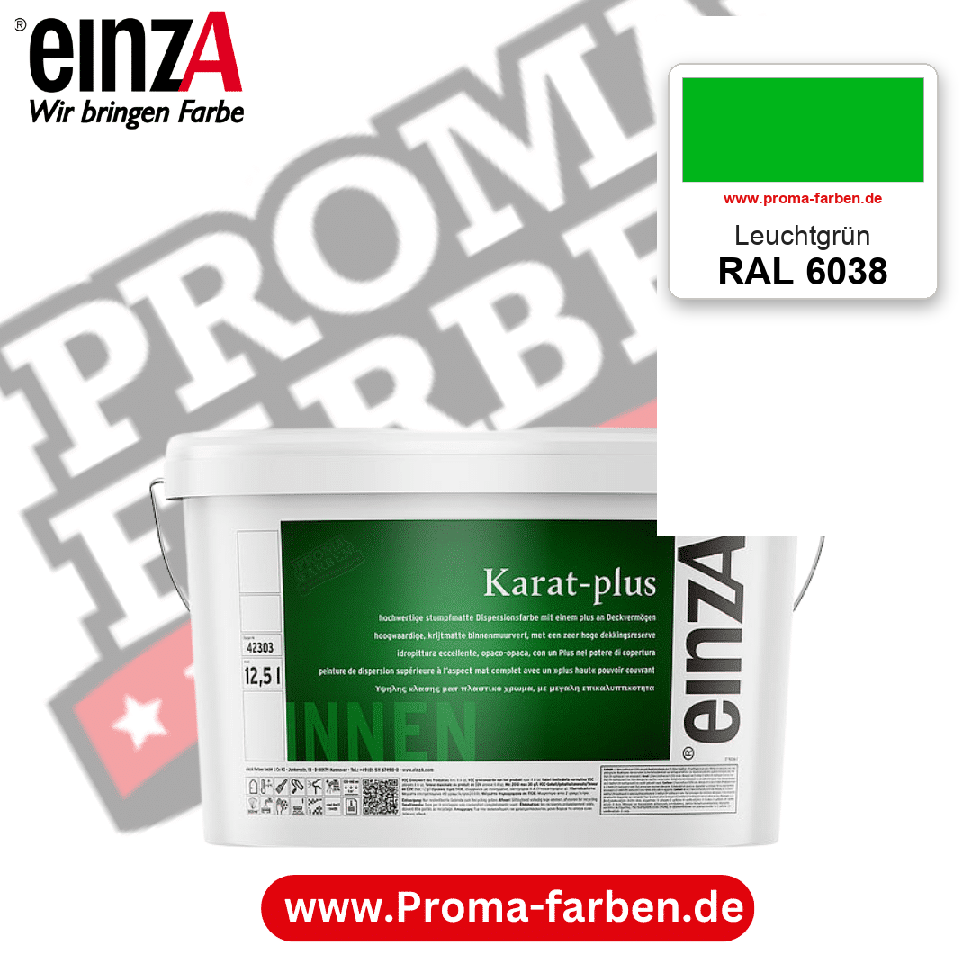 einzA Karat-plus RAL 6038 Leuchtgrün – online kaufen bei Proma Farben