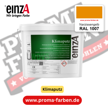 einzA Klimaputz RAL 1007 Narzissengelb – online kaufen bei Proma Farben