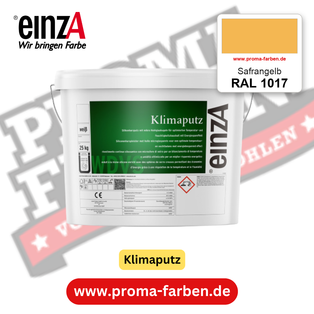 einzA Klimaputz RAL 1017 Safrangelb – online kaufen bei Proma Farben