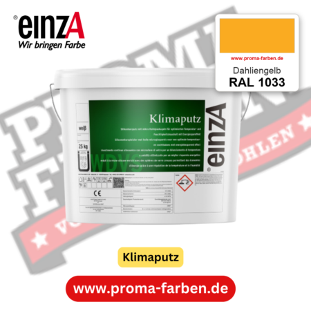 einzA Klimaputz RAL 1033 Dahliengelb – online kaufen bei Proma Farben