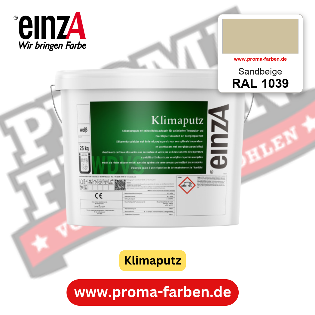 einzA Klimaputz RAL 1039 Sandbeige – online kaufen bei Proma Farben