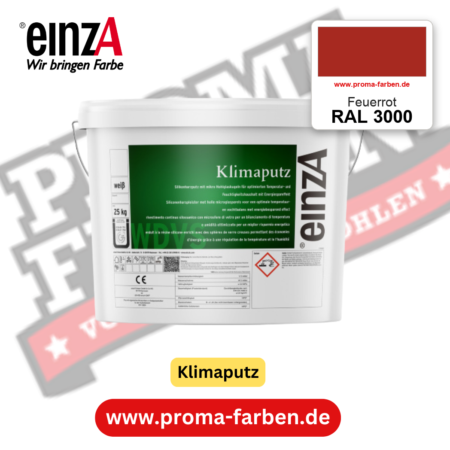 einzA Klimaputz RAL 3000 Feuerrot – online kaufen bei Proma Farben