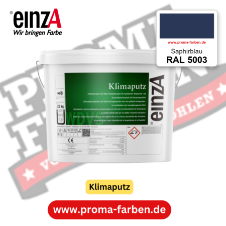 einzA Klimaputz RAL 5003 Saphirblau – online kaufen bei Proma Farben