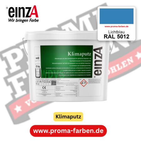 einzA Klimaputz RAL 5012 Lichtblau – online kaufen bei Proma Farben
