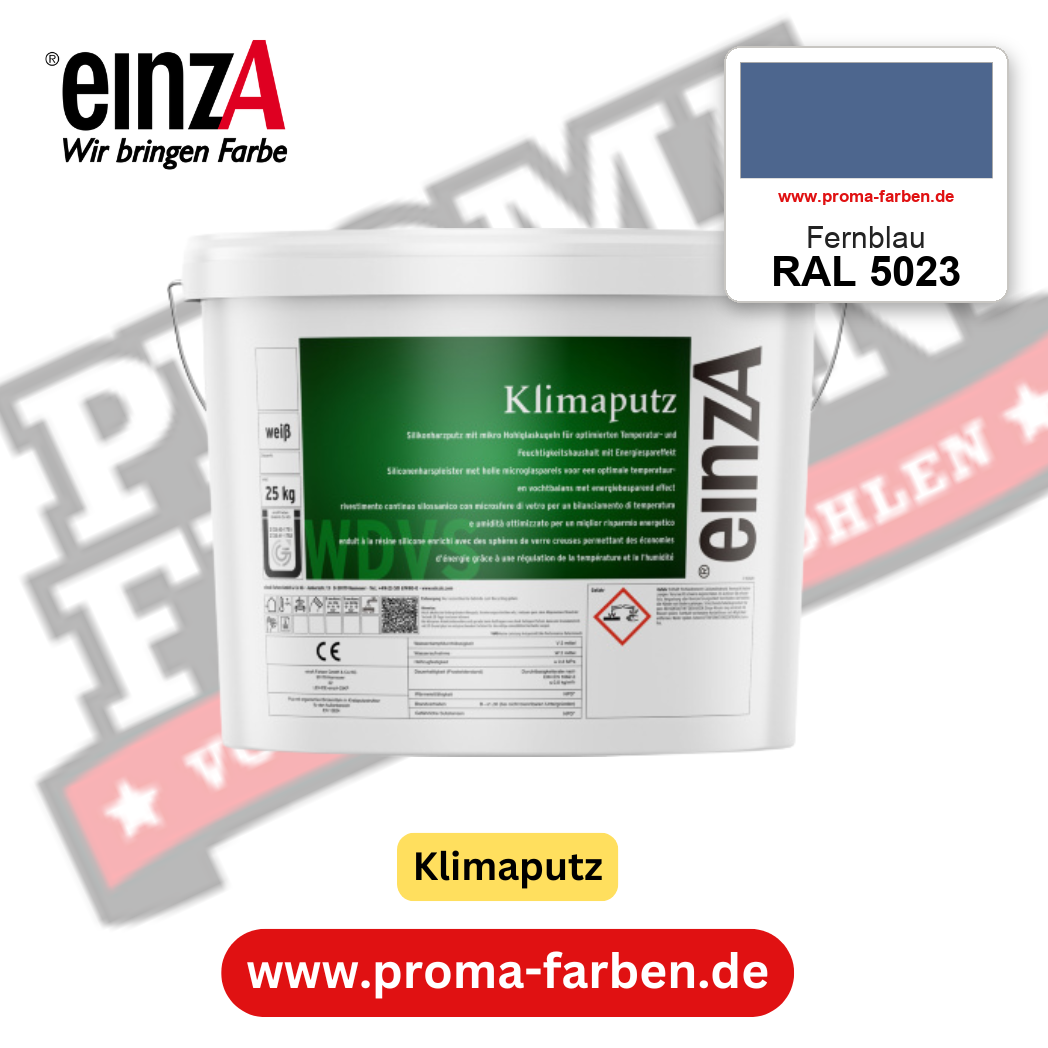 einzA Klimaputz RAL 5023 Fernblau – online kaufen bei Proma Farben