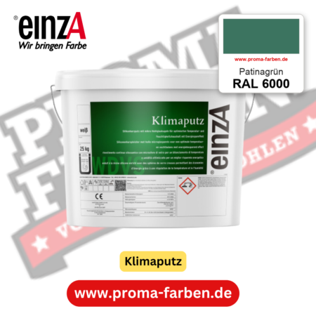 einzA Klimaputz RAL 6000 Patinagrün – online kaufen bei Proma Farben