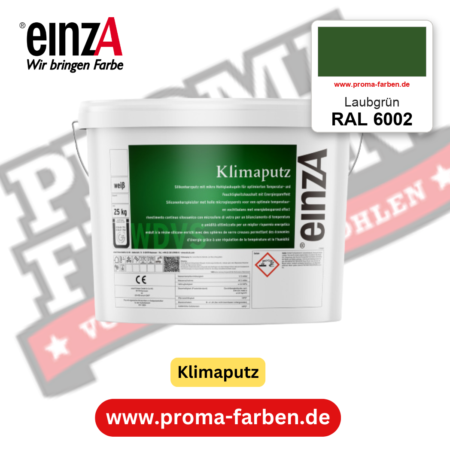 einzA Klimaputz RAL 6002 Laubgrün – online kaufen bei Proma Farben