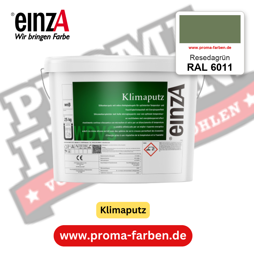 einzA Klimaputz RAL 6011 Resedagrün – online kaufen bei Proma Farben