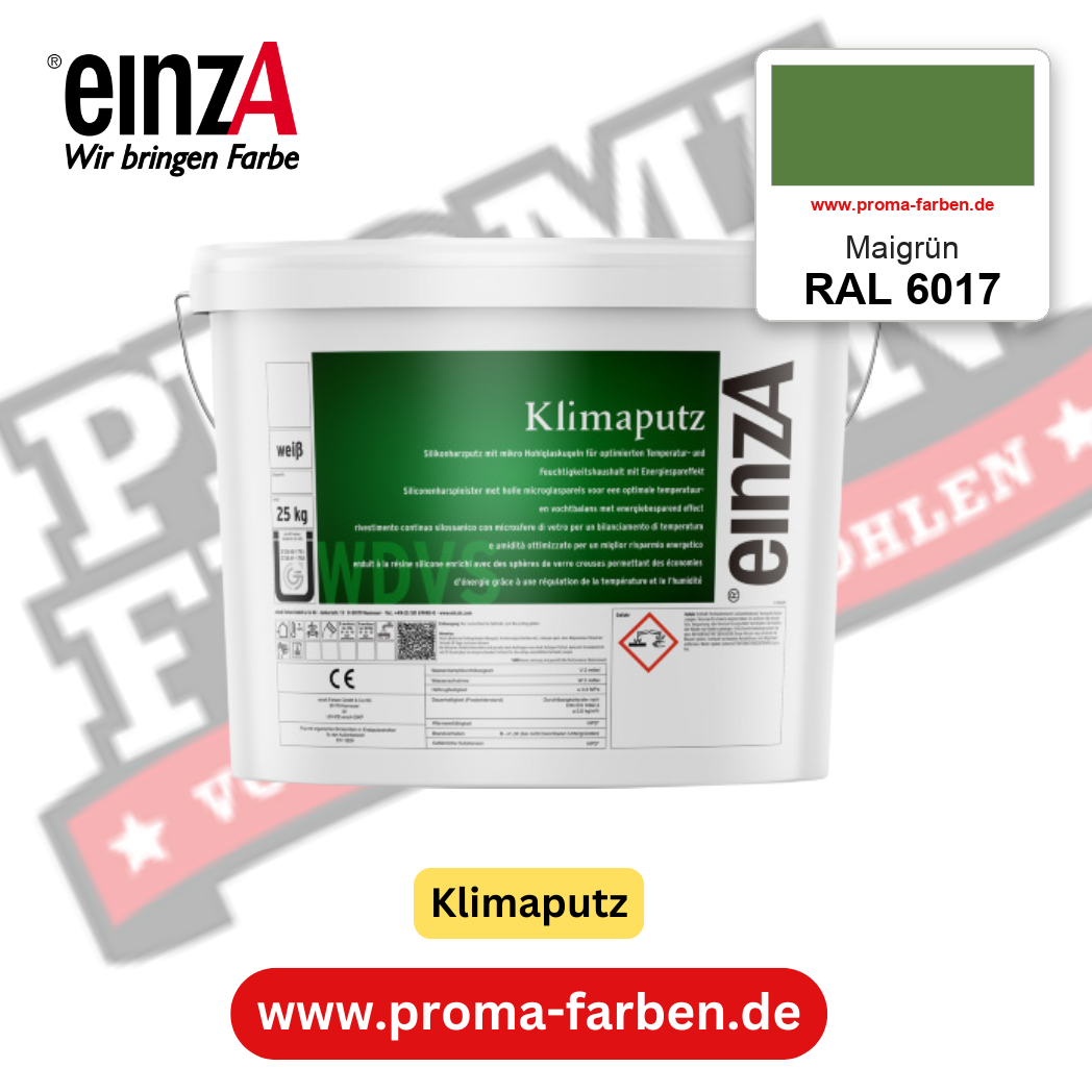 einzA Klimaputz RAL 6017 Maigrün – online kaufen bei Proma Farben
