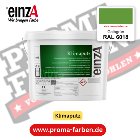 einzA Klimaputz RAL 6018 Gelbgrün – online kaufen bei Proma Farben