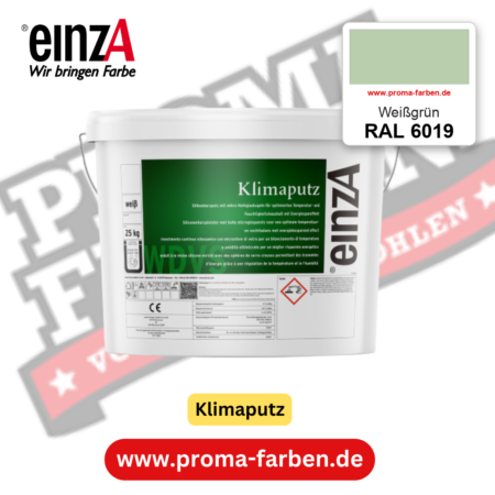 einzA Klimaputz RAL 6019 Weißgrün – online kaufen bei Proma Farben
