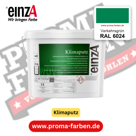einzA Klimaputz RAL 6024 Verkehrsgrün – online kaufen bei Proma Farben