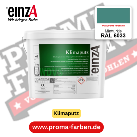 einzA Klimaputz RAL 6033 Minttürkis – online kaufen bei Proma Farben